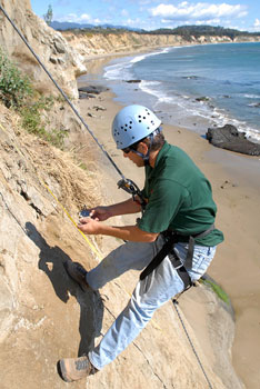 Larry Gurrola, Earth Systems geological survey in Goleta, Calif.